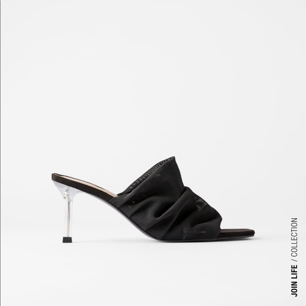 ZARA BNWT Mesh Mule Sandal - Picture 3 of 8